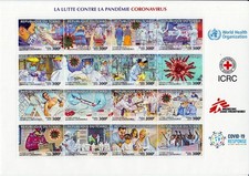 ?? SALE | Chad | ZD Sheet | Coronavirus 2020 | MiNr 3822-37 | MNH
