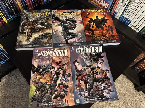 DC Comics Batman Eternal TPB Lot Vol 1-3 + Batman & Robin Eternal Vol 1 ...