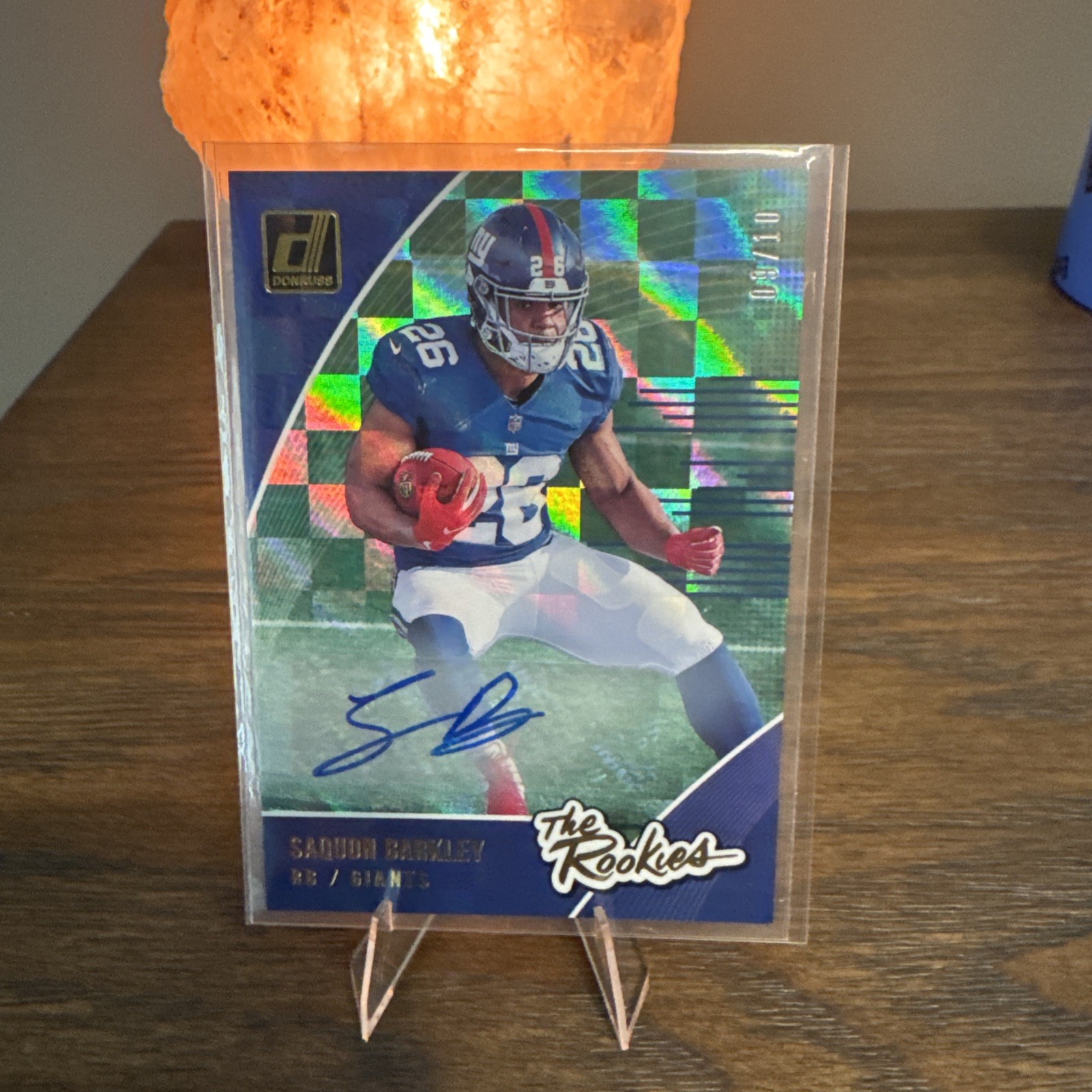 2018 Panini Donruss - The Rookies Saquon Barkley #R-6 Autographs /10 (AU, RC)