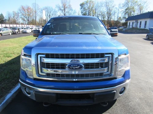2013 FORD F150 LEFT SIDE MIRROR HEATED CONER CRACKED BLACK