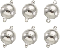 MagnetverschlüSse FüR Halsketten, ArmbäNder, Schmuckherstellung, Silberfarben, 1