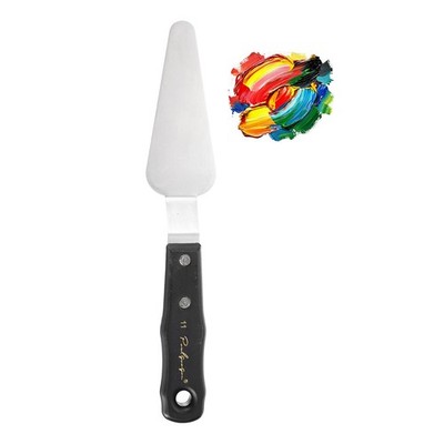 Large Palette Knife, 10.6'' Long Stainless Steel, Black(Oblong)
