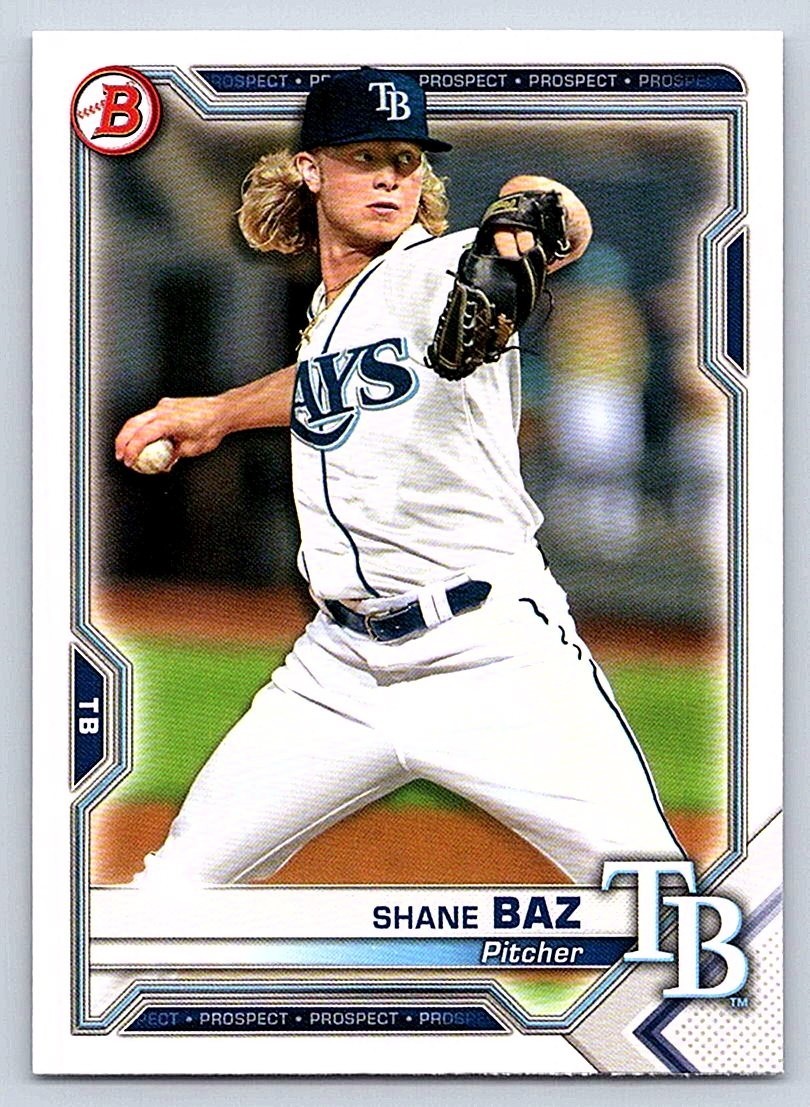 SHANE BAZ  RAYS    2021 BOWMAN PROSPECTS #BP-134