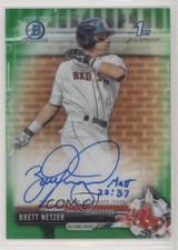 2017 Bowman Draft Chrome Pick Green Refractor 81/99 Brett Netzer Auto lm4