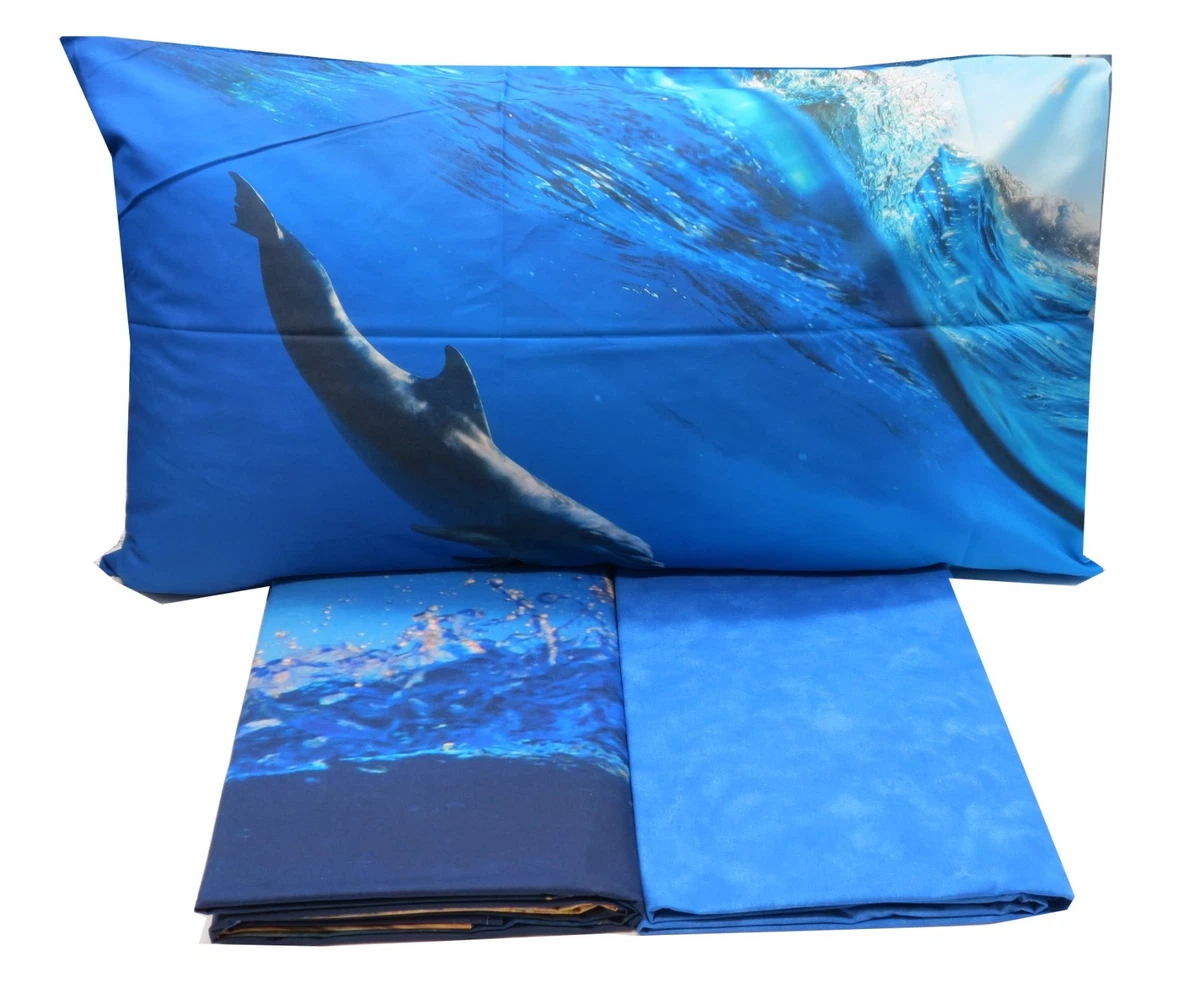 Loussiesd Set di biancheria da letto per bambini, stile nautico