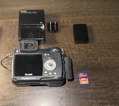 Kodak EasyShare DX6490 4MP 10x Zoom Black Camera w/ Battery Charger 1GB SD