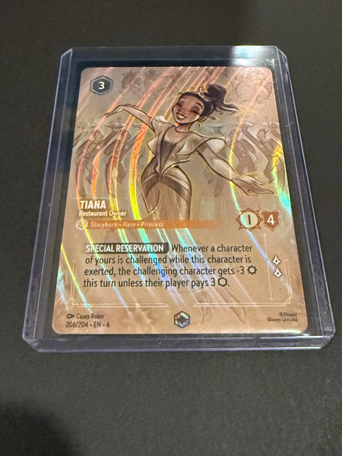 Lorcana TIANA - Restaurant Owner 206/204 EN6 Azurite Sea - Enchanted NM/M