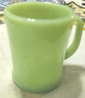 Vintage Fire King Jadeite Coffee Mug-Flat Bottom Oven Glass