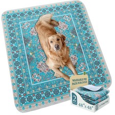 Homimp Washable Pee Pads for Dogs,Extra Large 2 Pcs Reusable Puppy Pads Water...