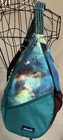 KAVU Paxton Sling Backpack Galaxy Print Handbag 
