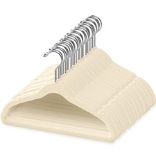 50 Premium Baby Velvet Hangers - 11.8" Non-Slip, Ultra-Slim Space-Saving Chil...