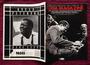 CODA CANADA'S JAZZ MAG JUN/JUL 1989 OSCAR PETERSON; CANADIAN JAZZ BOOKS, RECORDS