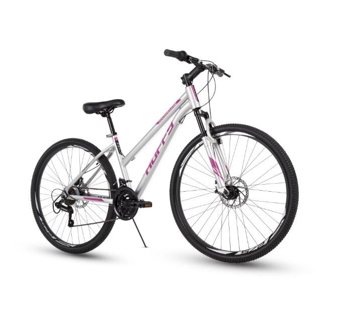Huffy 56851 Rangeline Womens Mountain Bike, 27.5 inch, Silve