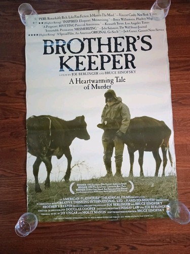 🔥(1992) Brother's Keeper Original Movie House Full Sheet Poster🔥