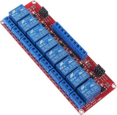 8 Channel DC 12V Relay Module Board OPTO Isolated High or Low Level  Size: 12V