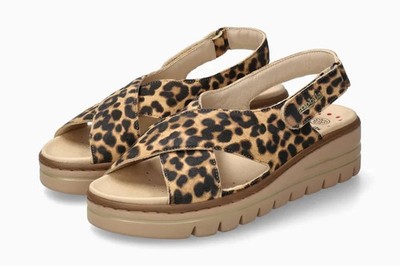 MEPHISTO DAMEN SANDALE LEDER LEOPARDENPRINT CORDELIA BROWN