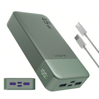 Juovi Powerbank 20000mAh Tragbares Ladegerät mit Schnellladefunktion Billig24