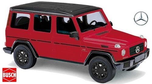 MB Classe G 4x4 Busch Echelle 1/87 Ho miniature automobile de collection rouge