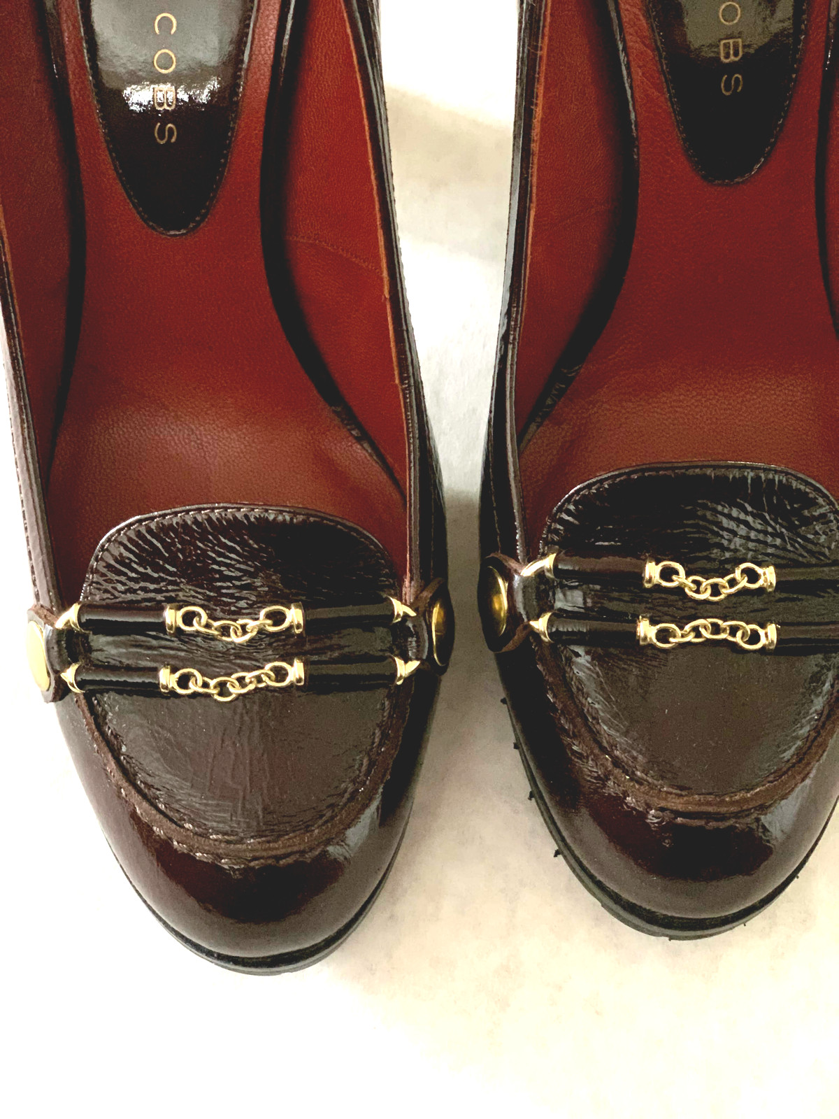 Women's Marc Jacobs Alberta Cuoio Shoes Burgundy Size 8