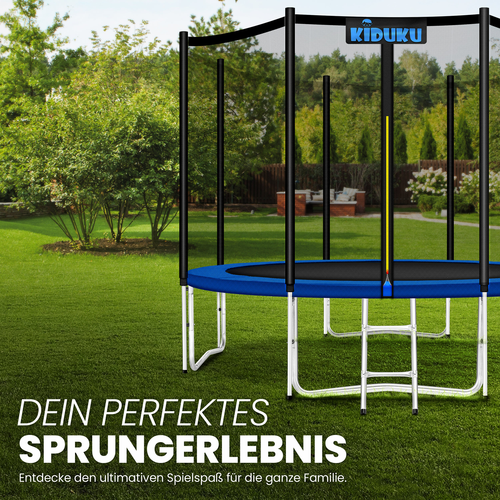 Trampolin 140 Cm Mit Netz Outdoor KIDUKU® Trampolin Gartentrampolin Kindertrampolin Outdoor Komplettset
