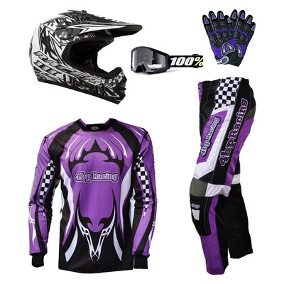 purple dirt bike gear