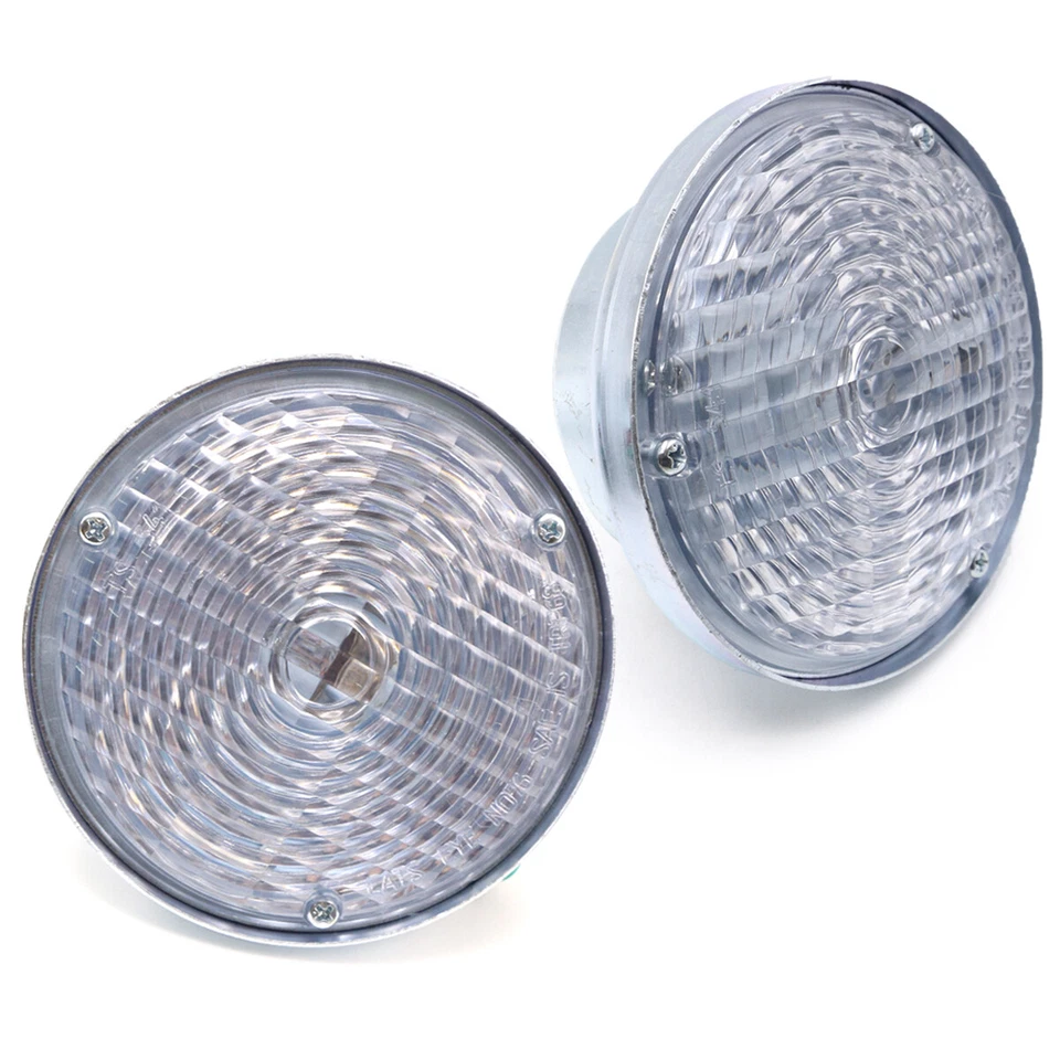 4.5" Clear Turn Signal Lamp For Jeep CJ3 CJ5 CJ6 CJ2A CJ3A CJ3B 1945 - 1975 - Image 3 of 4