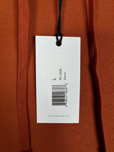 NEU - Reigning Champ Hoodie Herren Large Sierra Orange Pullover - Bild 9 von 12