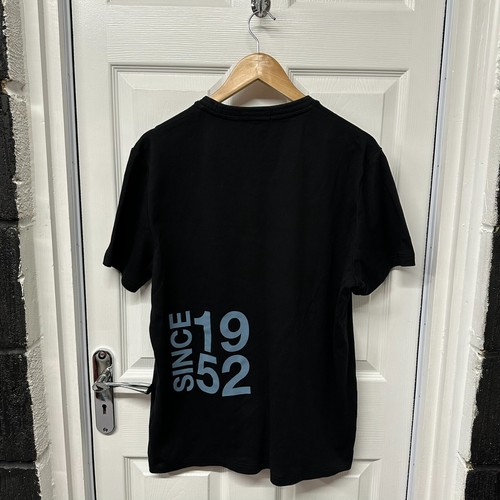 T-shirt Fred Perry tinta unita nera taglia large | maglietta top basic da uomo designer L 1952 - Foto 2 di 15