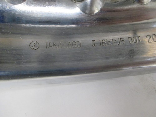 1981 SUZUKI GN400TX GN 400 TX REAR BACK WHEEL RIM RING 16 X 2.15 - Picture 8 of 12