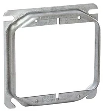 RACO 779, Electrical Square Outlet Box Cover, 4", 2-Device, 3/4" Raised, 1 PC