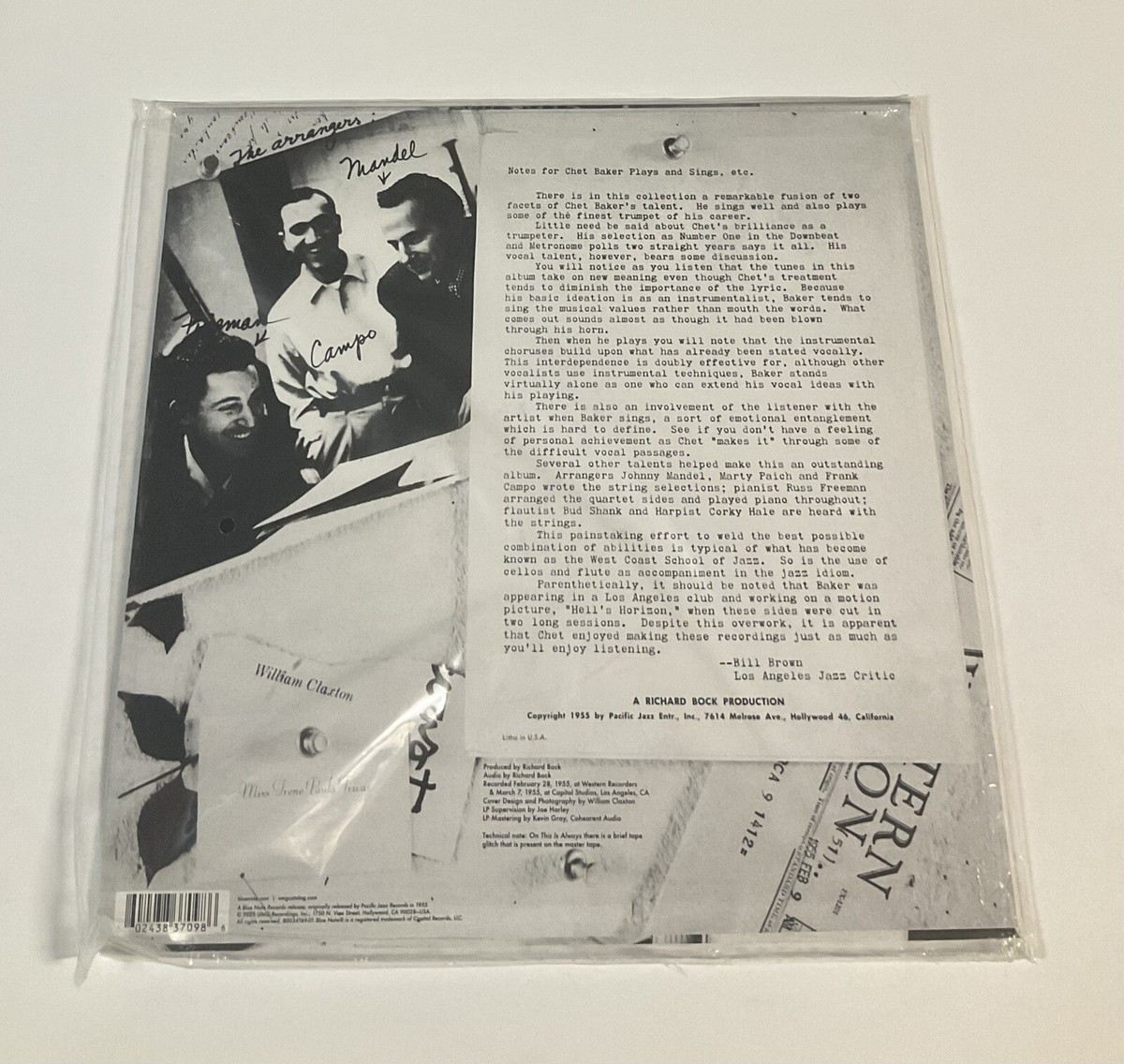 Chet Baker Sings 1954USオリジナル MONO EP Chet Baker – Chet Baker Sings – 2 x Vinyl (7