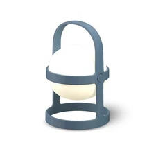 Rosendahl Soft Spot Solar Circular Lantern, 9.8" - Sky Blue