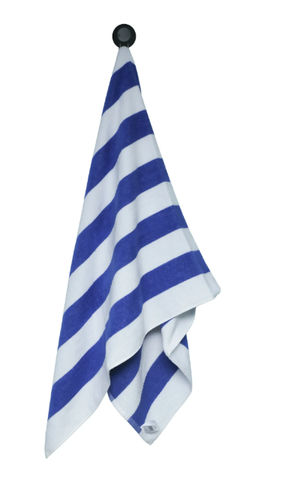 Mainstays Cabana Striped Beach Bath Pool Towels 28" x 58" Blue Pink White Lot 2 - 第 7/8 張圖片