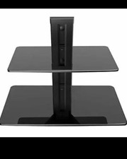 Tempered Glass Wall Mounted Dual Floating Shelves PSDSK2