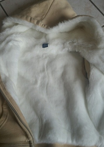 Good Used Baby Gap Toddler Hoodie fur Fleece jacket Size 3 warm pet smoke free - Picture 5 of 8