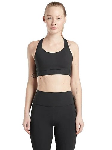 Athleta Laser Cut Bra Cup Tankini Top Womens 32 B/C XS Tall Brown