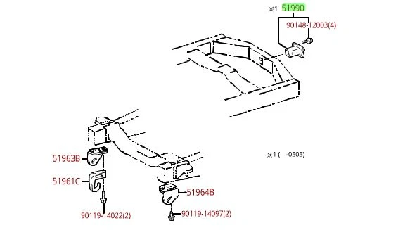 LEXUS ACCESORIO DE REMOLQUE DE FÁBRICA OEM 2003-2006 LX470 Foto 2 de 3