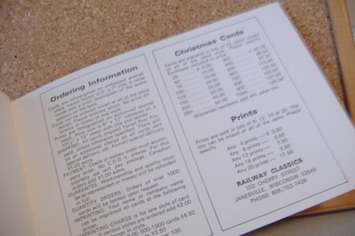~RAILWAY CLASSICS CATALOG~CARDS / PRINTS~GOLD COVER~ - Picture 10 of 10