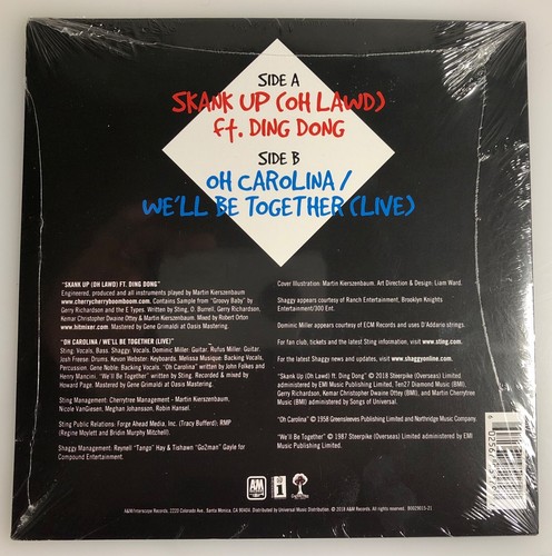 Sting & Shaggy / Oh Carolina/We'll Be Together / 2018 / Sealed Mint! - Picture 2 of 5
