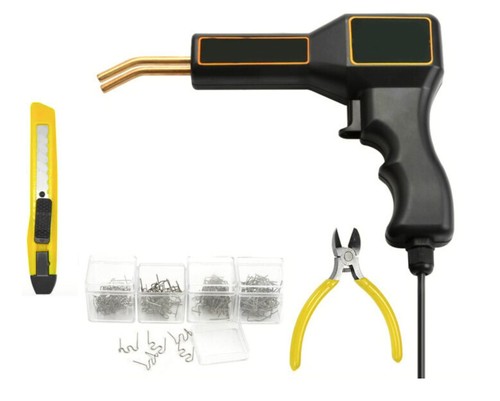 PISTOLA SALDATORE SALDATRICE PER PLASTICHE AUTO PARAURTI 50W CON KIT RIPARAZIONE - 10
