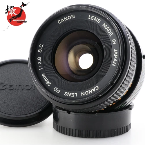 [Optical Near MINT] Canon FD 28mm f/2.8 S.C. SC MF Wide Angle Lens Tested JAPAN