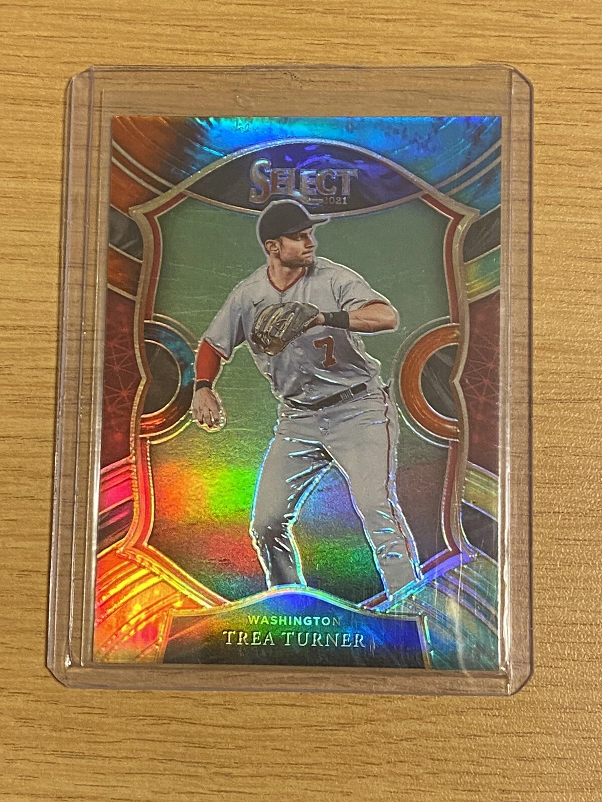 Trea Turner 2021 Panini Select Tye Dye Prizm Parallel #d /20 Nationals Phillies