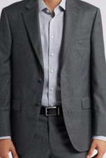 Hickey Freeman Charcoal Loro Piana Wool Jacket Super 150  s Size 46 R