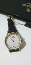 RAIMOND WEIL Geneve Quartz Classic Gold Plated Men's Watch New Gift Idea