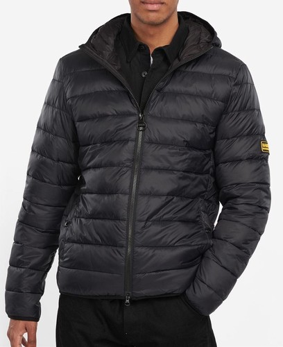 BARBOUR INTERNATIONAL Hooded Borough Baffle Quilted Puffer Jacket SIZE Large L - Picture 2 of 5