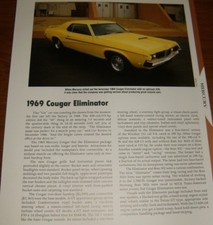 1969 Mercury Cougar Eliminator Specs Info Photo 69 428
