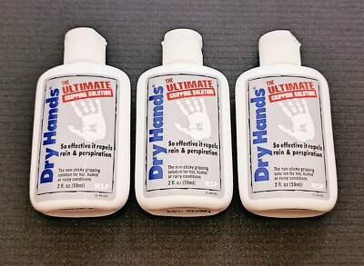3 × Dry Hands - 59ml 2oz Poledance/Sport Grip - NEU - Original (3 Stück)