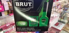 BRUT 3 Piece Pc Gift Collection 3 oz Aftershave Cologne Spray Classic Bar Soap