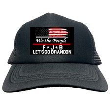 WE THE PEOPLE FJB FUNNY Trucker Cap Foam Baseball Cap Hat Mesh HF0119