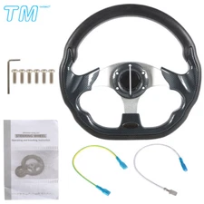 Carbon Fiber Wrapped Golf Cart Steering Wheel For EZGO Yamaha and Club Car